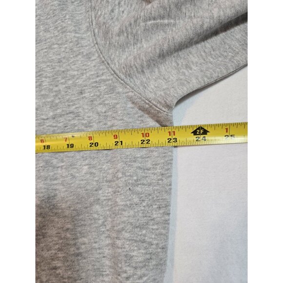 Ariat Womens Logo Spell Out Hoodie Sweatshirt pocket Gray Pink Size L New - Picture 15 of 16